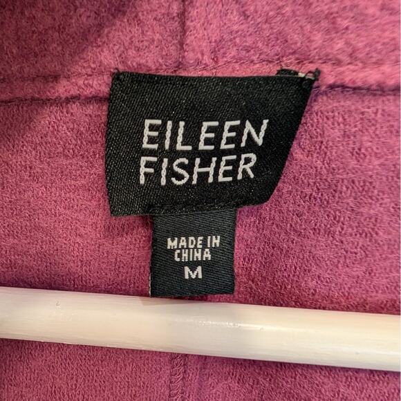 Eileen Fisher Boiled Wool Jacket Blazer Pink Romantic Scandigirl Layer - Size M - Picture 5 of 7